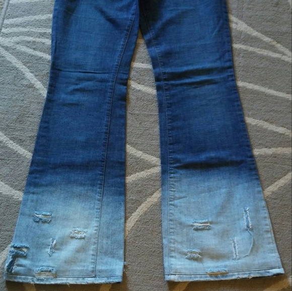 Dolce & Gabbana Couture $525 Ombre Cuff Slight Flare Jeans sz 27 - Picture 4 of 8